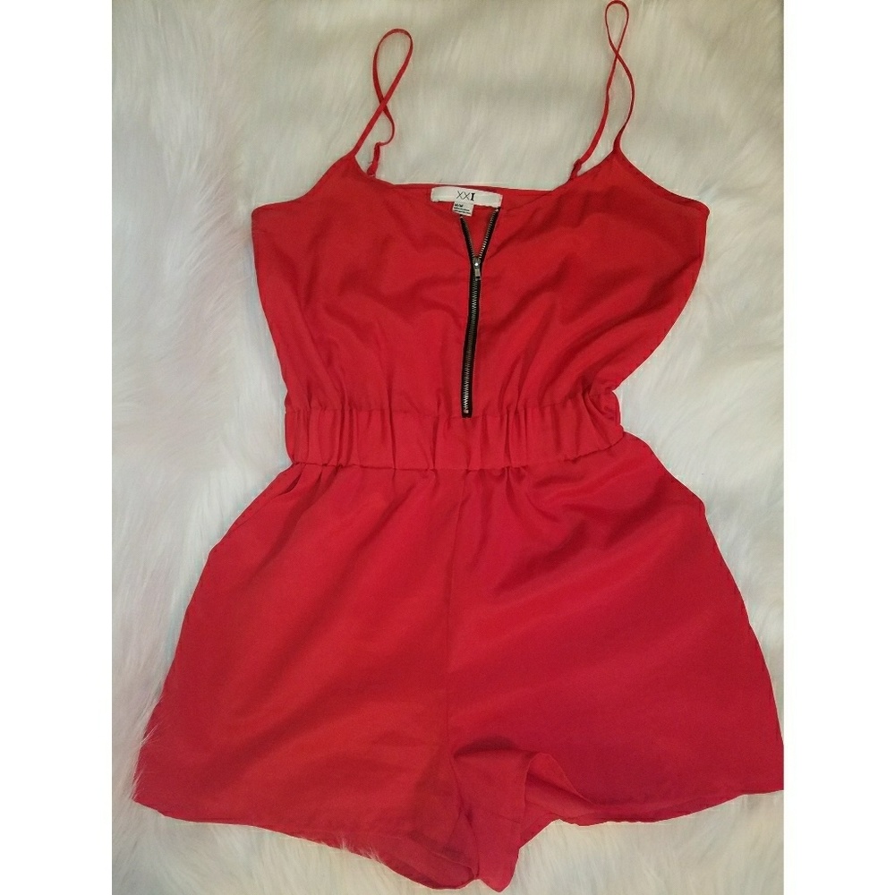 Hot pink romper